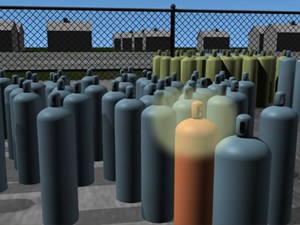 Explosión de cilindros de propileno